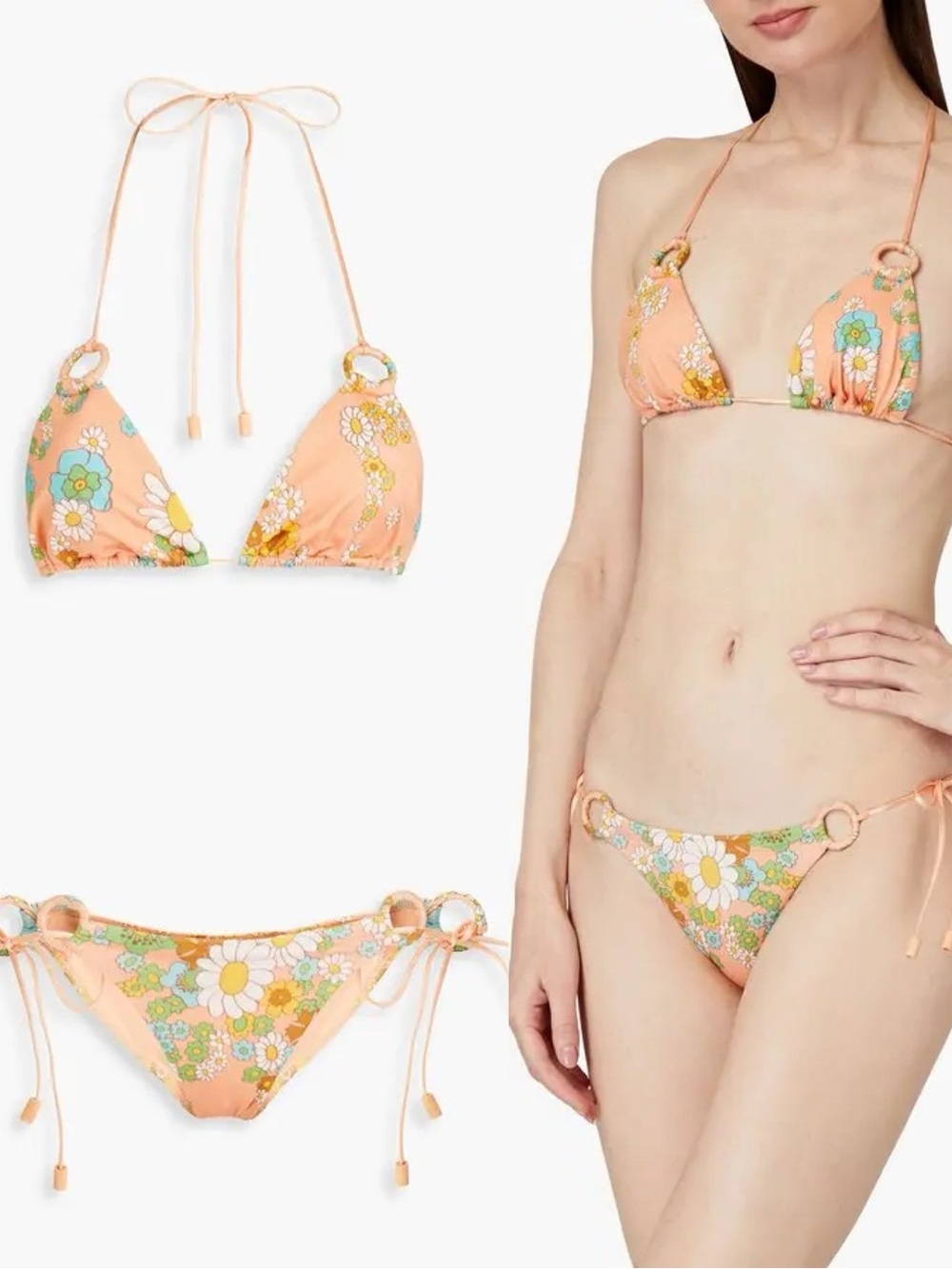 Zimmerman | Floral Triangle Bikini Top
